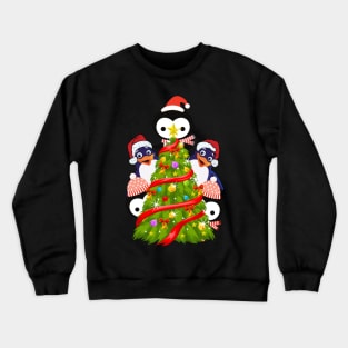 Penguins Christmas Tree T-Shirt Crewneck Sweatshirt